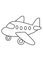 Vorschau - Mal- und Bastelvorlagen - Ausmalbilder Thema Flugzeuge - Grundschule - Bastelvorlagen - Seite 3