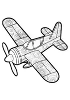Vorschau - Arbeitsblätter - Mandalas Thema Flugzeuge - Grundschule - Bastelvorlagen - Seite 1