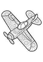 Vorschau - Arbeitsblätter - Mandalas Thema Flugzeuge - Grundschule - Bastelvorlagen - Seite 2