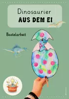 Vorschau - Mal- und Bastelvorlagen - Dinosaurier aus dem Ei - Deckblatt