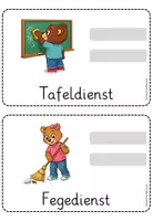 Vorschau - Präsentationen/Tafelbilder - Klassendienste Bärenklasse 🐻 | 48 Visualisierungen in 2 Varianten für die Grundschule - Seite 3
