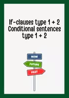 Vorschau - Arbeitsblätter - If clauses type 1 vs 2 conditional sentences Übung mit Lösung - Deckblatt