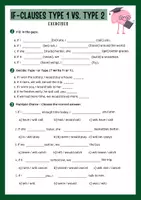 Vorschau - Arbeitsblätter - If clauses type 1 vs 2 conditional sentences Übung mit Lösung - Seite 2