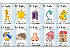 Vorschau - Spiele - Ich habe – Wer hat? Buchstabeneinführung A–Z | Deutsch Lernspiel für die Grundschule - Seite 2