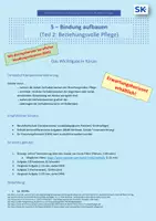 Vorschau - Arbeitsblätter - Beziehungsvolle Pflege | Bindung | BFS Sozialwesen - Deckblatt