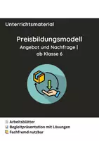 Vorschau - Arbeitsblätter - Das Preisbildungsmodell: Angebot und Nachfrage | Klasse 6 - Deckblatt