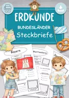 Vorschau - Arbeitsblätter - BUNDESLÄNDER Deutschland STECKBRIEFE Geografie - Deckblatt