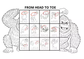 Vorschau - Mal- und Bastelvorlagen - From head to foot flipbook - Seite 3