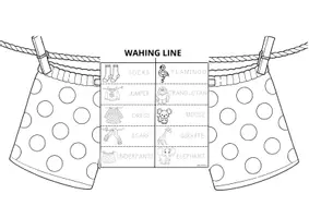 Vorschau - Mal- und Bastelvorlagen - Clothes Line Flipbook - Seite 3