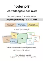 Vorschau - Arbeitsblätter - Auslautverhärtung + f/pf – Arbeitsblätter & Lernkarten Grundschule - Deckblatt
