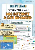 Vorschau - Spiele - Das Internet & der Browser | Die PixiBots | Merkblätter mit Quiz + Online-Spielen - Deckblatt