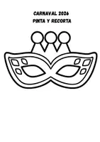 Vista previa - Manualidades / Dibujos para colorear - MÁSCARAS CARNAVAL PARA PINTAR Y RECORTAR CASTELLANO - página 2