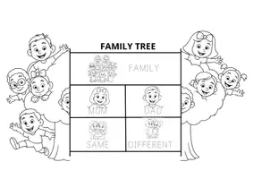 Vorschau - Mal- und Bastelvorlagen - Family tree flipbooks - Seite 3