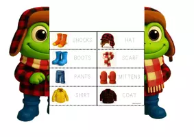 Vorschau - Mal- und Bastelvorlagen - Dress the Frog Flipbook - Seite 3