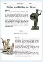 Vorschau - Arbeitsblätter - Götter und Helden der Römer / Römische Mythologie - Seite 3