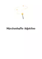 Vorschau - Arbeitsblätter - Märchenhafte Adjektive - Deckblatt