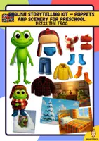Vista previa - Refuerzo / NEE / Materiales de apoyo - DRESS THE FROG -English Storytelling Kit – Puppets and Scenery for Preschool (Storytime) - Portada