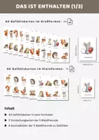 Vorschau - Poster - Gefühlskarten Tiere Kindergarten Morgenkreis | Gefühle und Emotionen erkennen, benennen & verstehen - 5 Waldfreunde - Seite 1