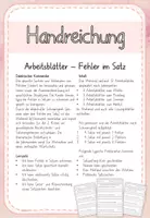 Vorschau - Stationenlernen - Fehler im Satz - Sätze schreiben - Satzwerkstatt - Seite 1