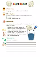 Vorschau - Arbeitsblätter - Experimente zu Ostern - Bunte Blumen (Klasse 3-4) - Deckblatt