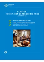 Vorschau - Klassenarbeiten - Der zerbrochne Krug (Kleist): Klausur inkl. EWH (Auftritt 11) - Deckblatt