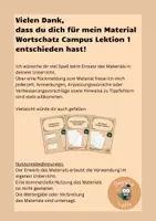 Vorschau - Arbeitsblätter - Latein Wortschatz Campus Lektion 1 Arbeitsblätter - Seite 1