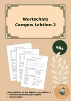 Vorschau - Arbeitsblätter - Latein Wortschatz Campus Lektion 2 Arbeitsblätter - Deckblatt