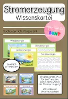 Vorschau - Merkblätter - Wissenskartei - Arten der Stromerzeugung - Deckblatt