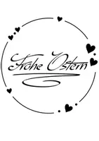 Vorschau - Mal- und Bastelvorlagen - Frohe Ostern – Handgezeichnete Oster-Grafik (kostenlos) - Deckblatt