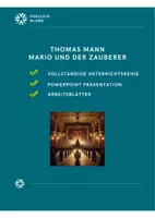 Vorschau - Unterrichtsreihen - Mario und der Zauberer (Mann): Vollständige Unterrichtsreihe (PPT, ABs, Lehrerhandreichung) - Deckblatt