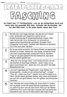 Vorschau - Bildkarten - Lesespaziergang "Es ist Fasching" Deutsch / DaZ / DaF #kunterbunthoch5 - Seite 1