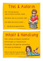 Vorschau - Präsentationen/Tafelbilder - Buchpräsentation Materialpaket (Anleitungskartei, Lapbook, Guckloch) - Seite 2