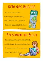 Vorschau - Präsentationen/Tafelbilder - Buchpräsentation Materialpaket (Anleitungskartei, Lapbook, Guckloch) - Seite 3