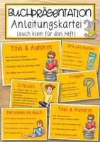 Vorschau - Präsentationen/Tafelbilder - Buchpräsentation Materialpaket (Anleitungskartei, Lapbook, Guckloch) - Seite 1