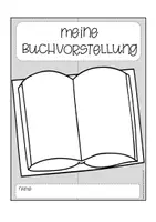 Vorschau - Anderer Materialtyp - Buchpräsentation Lapbook (7 A4 Kopiervorlagen) - Seite 1