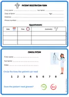 anteprima - Flashcard - Dall'oculista - Pagina 1