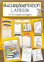 Vorschau - Anderer Materialtyp - Buchpräsentation Lapbook (7 A4 Kopiervorlagen) - Deckblatt