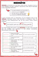 Vorschau - Arbeitsblätter - Nebensätze/Nebensatzarten - Seite 1