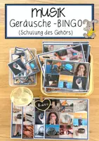 Vorschau - Anderer Materialtyp - Musik Geräusche-Bingo (Schulung des Gehörs) - Deckblatt