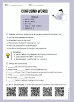 Vorschau - Arbeitsblätter - Confusing words (you're - your / who's - whose / it's - its / there - their - they're - possessive 's - Seite 1