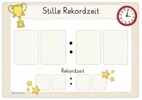 Vorschau - Anderer Materialtyp - Stille Rekordzeit - Classroom Management - Seite 1