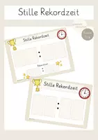 Vorschau - Anderer Materialtyp - Stille Rekordzeit - Classroom Management - Deckblatt
