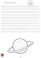 Vista previa - Hojas de trabajo - Cuaderno de caligrafía de curiosidades sobre el espacio. - página 3
