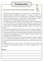Vorschau - Arbeitsblätter - Erdmännchen Lesetext einfach verständlich mit Aufgaben + Lösungen und Wortspeicher Leseverstehen - Seite 1
