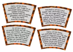Vorschau - Unterrichtsreihen - Legekreis / Lesekreis Halloweenparty - Seite 1