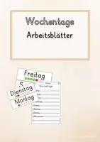 Vorschau - Arbeitsblätter - Wochentage und Abkürzungen - Deckblatt
