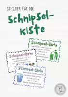 Vorschau - Anderer Materialtyp - Schilder für die Schnipselkiste/Tischabfall - Deckblatt