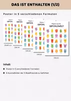 Vorschau - Poster - Monster Gefühlsposter Lernposter Gefühle | Gefühle und Emotionen erkennen, benennen & verstehen mit Gefühlsmonstern - Seite 1