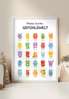Vorschau - Poster - Monster Gefühlsposter Lernposter Gefühle | Gefühle und Emotionen erkennen, benennen & verstehen mit Gefühlsmonstern - Seite 3