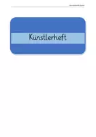 Vorschau - Arbeitsblätter - Künstlerheft - Seite 1